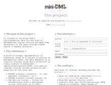 Tablet Screenshot of minidml.mathdoc.fr